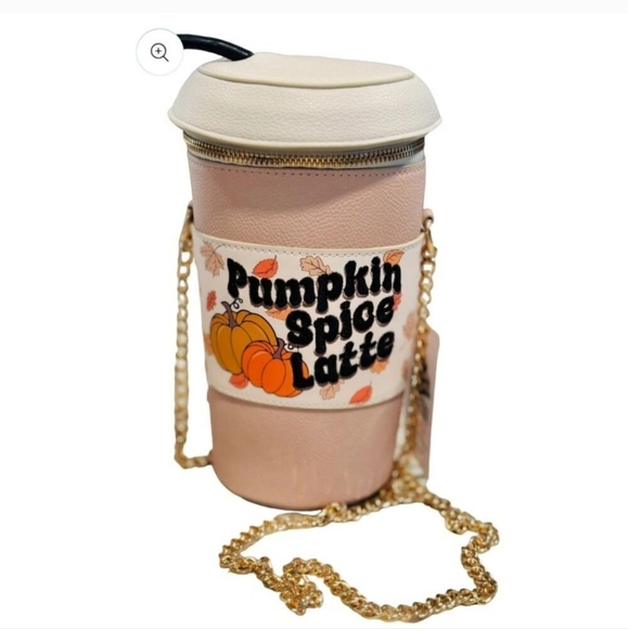 🔹️ Skinny Dip 🔹️Purse/ bag 8x6 Pumpkin Spice Latte crossbody ✨️ - Picture 1 of 5